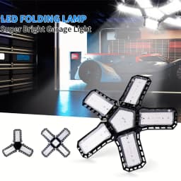 LED Garage Light Bulbs, 40W 60W 80W10000LM Super Bright Garage Lighting LED Shop Light With Adjustable Panels, E27 Screw Socket