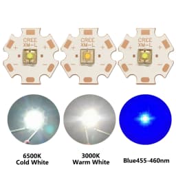 20W LED Laser Light XML 5050 SMD Plane Circle High Power Chip Glow Cold White 7000K XML2 T6 Bead DIY Flashlight Torch Parts Bulb