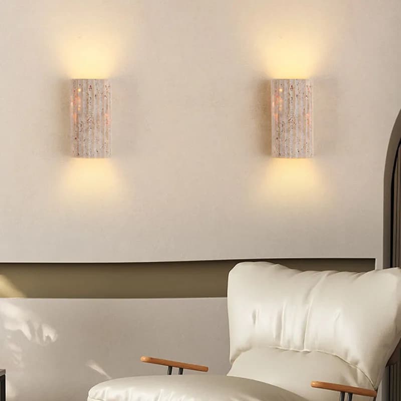 Three-dimensional Natural Stone Wall Light Outdoor 3000K For Living Room Bedroom Stairs Corridor Indoor Art Deco