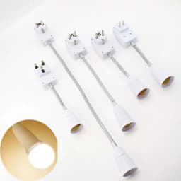 23cm 53cm EU UK Plug switch E27 Light Bulb Lamp base long power Holder socket Extension Converter Adapter Wall Lamp