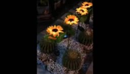 3 Head Solar Sunflower Lights LED Light Garland Outdoor Waterproof Garden Lawn Party Christmas Decoration Solar Powered Lamp