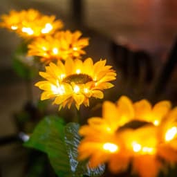 3 Head Solar Sunflower Lights LED Light Garland Outdoor Waterproof Garden Lawn Party Christmas Decoration Solar Powered Lamp