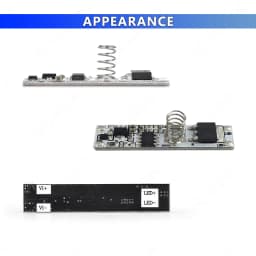 Smart LED Touch Dimmer 12V 24V 6A Hidden Dimmable Strip Lamp On/Off Controller Lighting Constant Voltage Fixtures Dimming Switch