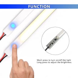 Smart LED Touch Dimmer 12V 24V 6A Hidden Dimmable Strip Lamp On/Off Controller Lighting Constant Voltage Fixtures Dimming Switch