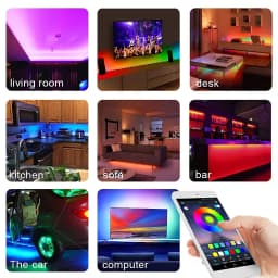 Smart 5V USB Bluetooth Controller 4pin 5050 2835 RGB LED Strip Light 4 Pin Connector Phone APP Contrl Tape TV Backlight Decor
