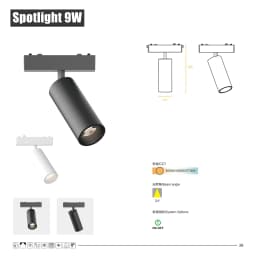 H6mm Ultra Thin Magnetic Track Light System 48V Living Room Ceiling Mount LED Ceiling Magnet Rail Lamp Spotlight Chandelier