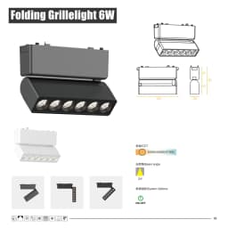 H6mm Ultra Thin Magnetic Track Light System 48V Living Room Ceiling Mount LED Ceiling Magnet Rail Lamp Spotlight Chandelier