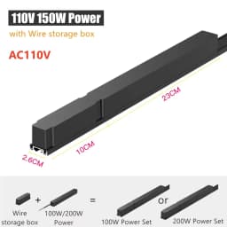 H6mm Ultra Thin Magnetic Track Light System 48V Living Room Ceiling Mount LED Ceiling Magnet Rail Lamp Spotlight Chandelier