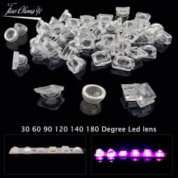 100PCS 5050 LED Lens 30 60 90 120 140 180 Degree Convex Optical Lens For 5050 SMD WS2812 WS2811 SK6812 RGB LED Strip Light