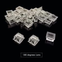 100PCS 5050 LED Lens 30 60 90 120 140 180 Degree Convex Optical Lens For 5050 SMD WS2812 WS2811 SK6812 RGB LED Strip Light