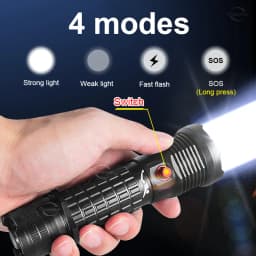 Professional Spearfishing Hunting Scuba XHP199 LED Dive Light 9900 Lumens Diving Flashlight 26650 Torch Underwater Flashlight