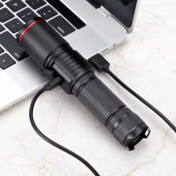 20W Zoom Round Beam Light LED High Power Flashlight USB Rechargeable Torch Camping Outdoor Hunting Fishing Walking Lighting Lamp