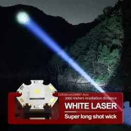 20W Zoom Round Beam Light LED High Power Flashlight USB Rechargeable Torch Camping Outdoor Hunting Fishing Walking Lighting Lamp