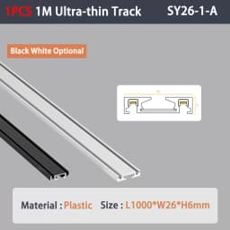 6MM Smart Tuya Zigbee Magnetic Track Light Dimmable 48V Ultra Thin Rail Surface Mount System Black White Slim Magnet Track Lamp