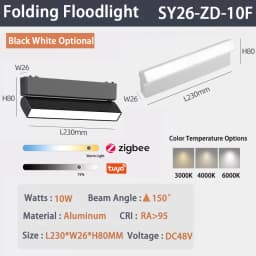 6MM Smart Tuya Zigbee Magnetic Track Light Dimmable 48V Ultra Thin Rail Surface Mount System Black White Slim Magnet Track Lamp