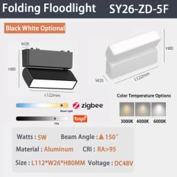 6MM Smart Tuya Zigbee Magnetic Track Light Dimmable 48V Ultra Thin Rail Surface Mount System Black White Slim Magnet Track Lamp