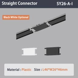 6MM Smart Tuya Zigbee Magnetic Track Light Dimmable 48V Ultra Thin Rail Surface Mount System Black White Slim Magnet Track Lamp
