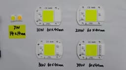 10 Pieces LED COB 5W Chip 50W LED Bulb, 10W 20W 30W LED Light Bulbs Lamp 220V, LED Matrix for Outdoor Indoor Flood Light, White