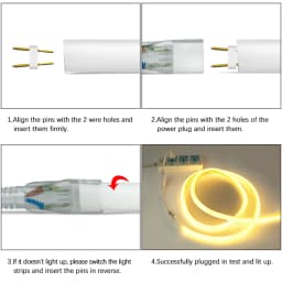 360 Round Tube 220V Flexible Rope Light 120leds/m LED Neon Light Strip Cold White/Natural White/Red/Green/Blue/Pink Waterproof