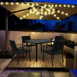 1PC Patio Umbrella Light with Remote 8 Adjustable Brightness Modes Outdoor Waterproof 104 LED Light Battery Operated For Beach