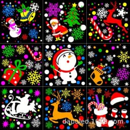 1pc Snowflake Christmas Night Projector Light,16 Patterns Waterproof Rotating Christmas LED Stage Lights Christmas Decoration