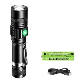 30W High Bright LED Flashlight High Power Type C Rechargeable Zoom Torch Camping Outdoor Hunting Fishing Walking Lighting Lamp