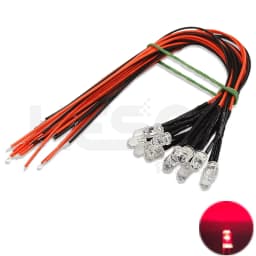 10PCS 5mm LED 5-12V 20cm Pre-wired White Red Green Blue Yellow UV RGB Diode Lamp Decoration Light Emitting Diodes Pre-soldered