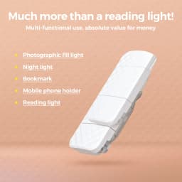 Rechargeable Reading Light with 3 Color & 5 Brightness, Adjustable Angles Portable Book Lamp for Bed,30 Mins Timer for Kids Room