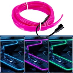 1M/2M/3M/4M/5M Multicolor Led Strip Lights Flexible Neon Light EL Wire Led Dance Party Atmosphere Decor Light String Car Light