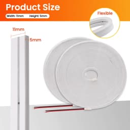 24V Neon Led Strip Lights 2835 IP67 Waterproof Soft Neon Rope Light Orange Red Blue Green White Pink Yellow for Home Decoration