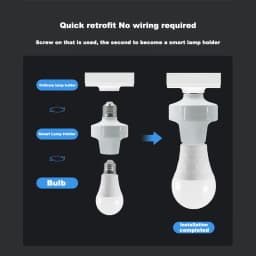 EWelink Mini E27 Wifi Lamp Holder Remote Control APP Smart Home Light Bulbs Adapter Via Alexa Google Home Voice Control