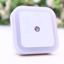 Mini LED Night Light EU/US Plug in Dusk to Dawn Sensor Wall Nights Lamp Square for Bedroom Hallway Stairs Corridor 110V 220V