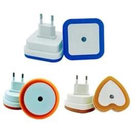 Mini LED Night Light EU/US Plug in Dusk to Dawn Sensor Wall Nights Lamp Square for Bedroom Hallway Stairs Corridor 110V 220V
