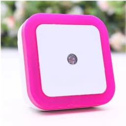 Mini LED Night Light EU/US Plug in Dusk to Dawn Sensor Wall Nights Lamp Square for Bedroom Hallway Stairs Corridor 110V 220V