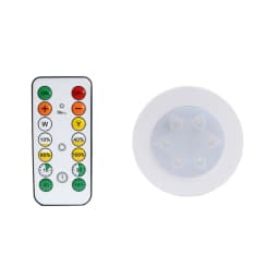 Round LED Cabinet Closet Light CCT Under Furniture Dimmable Lamps Battery Powered Night Bedroom Wardrobe Lighting Remote Control