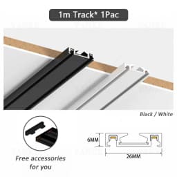 6MM Thin Smart Tuya Zigbee Dimmable Ceiling Surface Mount Magnetie Track Light System Black White Slim Lamp Safe DC48V for Home