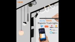 6MM Thin Smart Tuya Zigbee Dimmable Ceiling Surface Mount Magnetie Track Light System Black White Slim Lamp Safe DC48V for Home