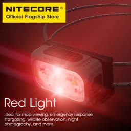 NITECORE NU21 Dual Beam Headlamp USB-C Rechargeable 360 Lumen Running Fishing Lightwieght Outdoor Headlight, Built in Battery