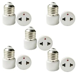 1pc Hot Sell Practical White E27 Plug Bulb Holder Light Fixture Bulb Base Adapter Lamp Socket U S /EU
