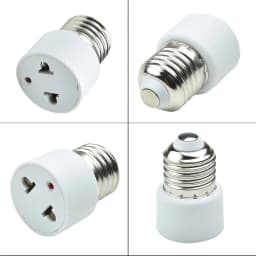 1pc Hot Sell Practical White E27 Plug Bulb Holder Light Fixture Bulb Base Adapter Lamp Socket U S /EU