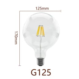 Retro Edison Filament LED Light Bulb E27 AC 220V 240V G80 G95 G125 Globe Light Glass Bulb 2W 4W 6W 8W Lampara LED Lamp