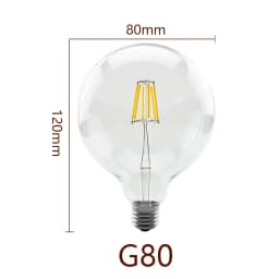 Retro Edison Filament LED Light Bulb E27 AC 220V 240V G80 G95 G125 Globe Light Glass Bulb 2W 4W 6W 8W Lampara LED Lamp