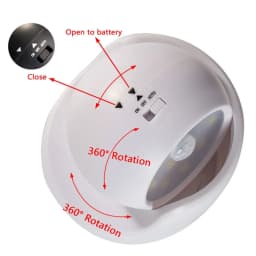 Induction Wall Night Light Multi-purpose Wall Night Light Energy-saving LED Wall Lamp 360-degree Rotation Porch Lamp Portable