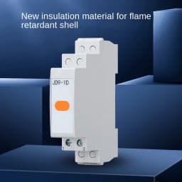 Din Rail type Power indicator light LED signal light 220v 24v Distribution box Thin Style 1P Warning lights red green Display
