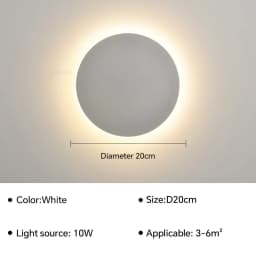 LED Round Wall Lamps Lighting Touch Switch Porch Sensor Interior Modern Minimalist Style Bedroom Stair Background Wall Sconces