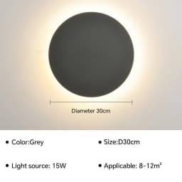 LED Round Wall Lamps Lighting Touch Switch Porch Sensor Interior Modern Minimalist Style Bedroom Stair Background Wall Sconces