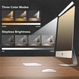 Eye-Care Desk Lamp 33cm 50cm LED Computer PC Monitor Screen Light Bar Stepless Dimming Reading USB Powered Hanging Table Lamps