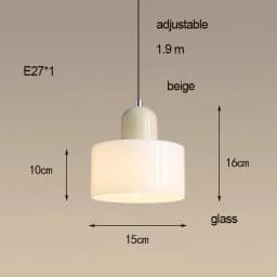 Nordic Modern Glass Bedroom Bedside Long Line Small Chandelier Restaurant Bar Chandelier Simple Lighting Atmosphere Lamp E27