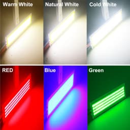 SUMBULBS 120x36mm DC 12V LED COB 16W Chip Light Source Strip Bulb Panel Warm Natural Cold White Blue Red Green For DIY Car Lamp