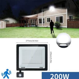LED Floodlight Motion Sensor AC220V AC110V 10W-300W Waterproof Outdoor Projector Exterior Spotlight Outdoor lamp Wall Reflector